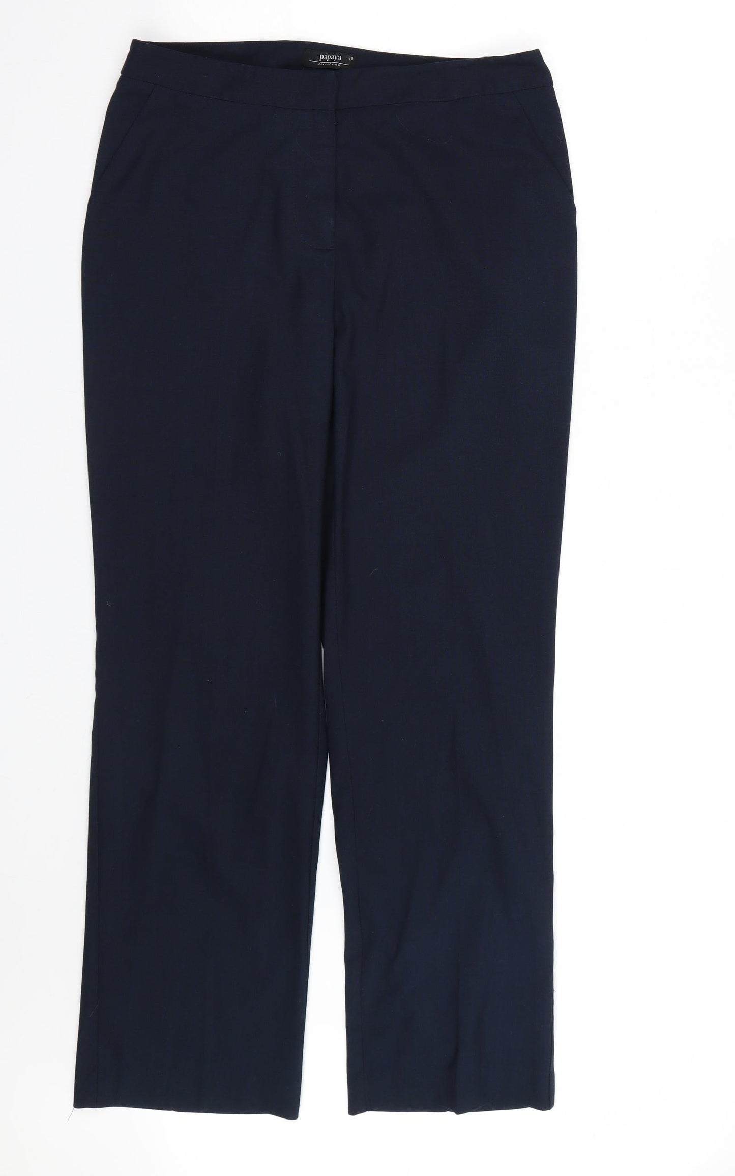 Papaya Womens Blue   Trousers  Size 10 L27 in
