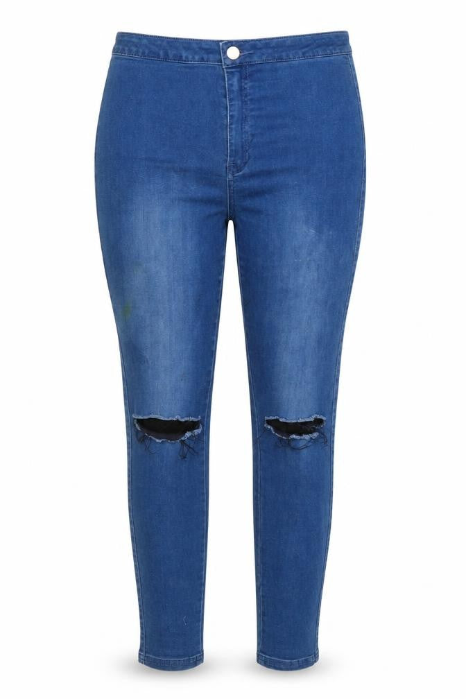 Missguided Womens Blue   Skinny Jeans Size 12 L27 in