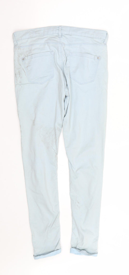 Topshop Womens Blue  Denim Skinny Jeans Size 28 L24 in