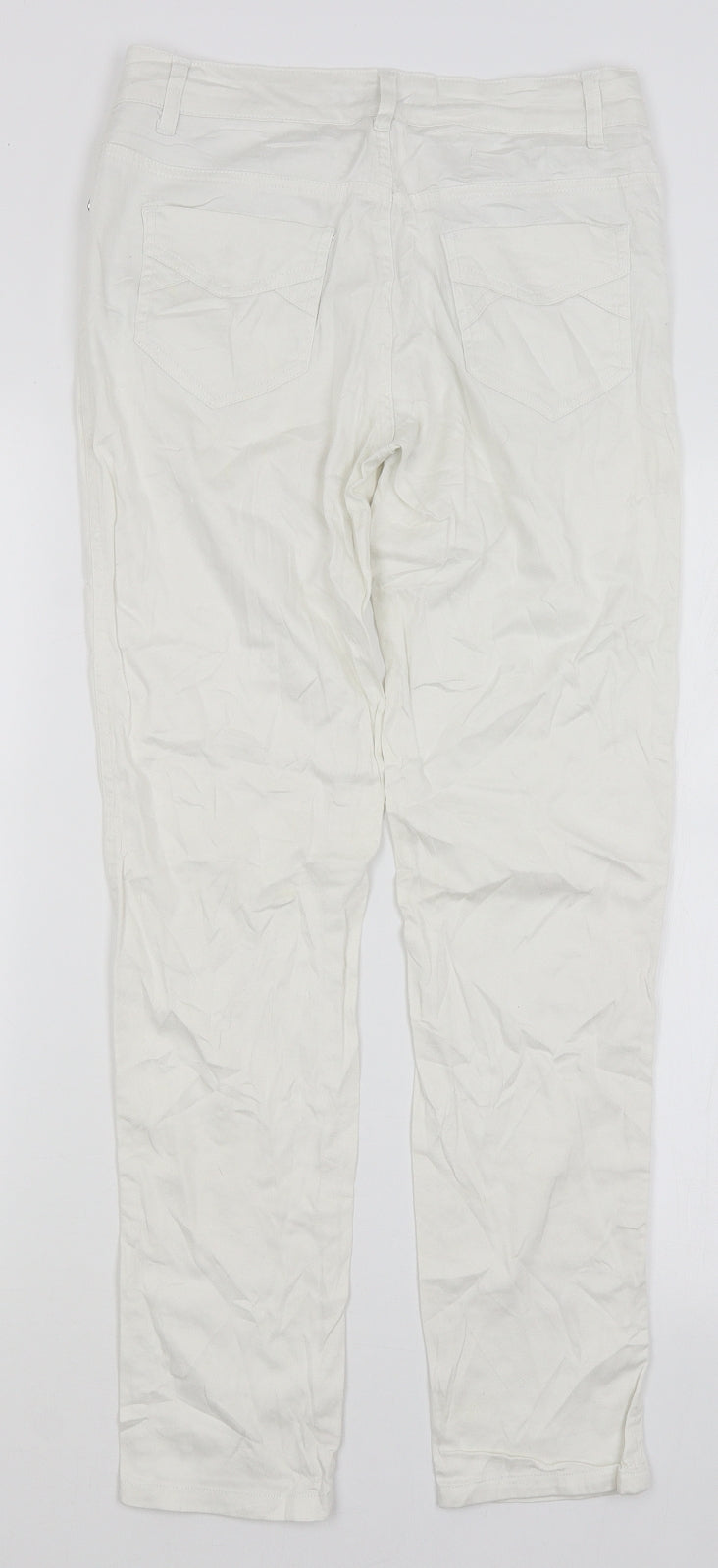 Elysee Womens White   Trousers  Size M L28 in