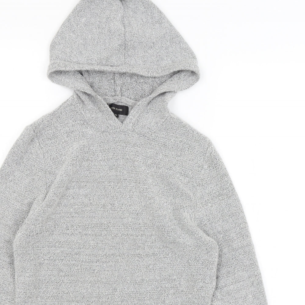 River Island Womens Grey   Pullover Hoodie Size XS