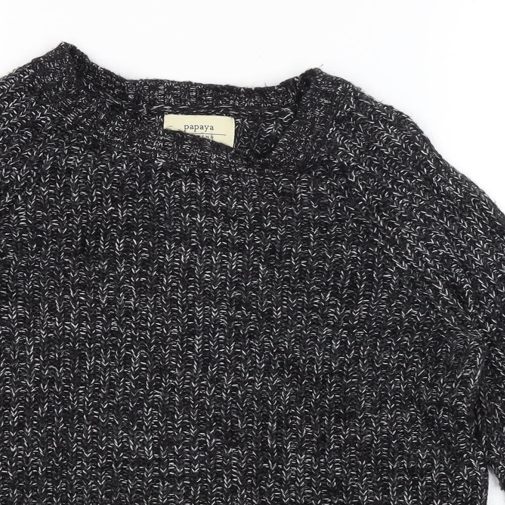 Papaya Womens Black   Pullover Jumper Size 8