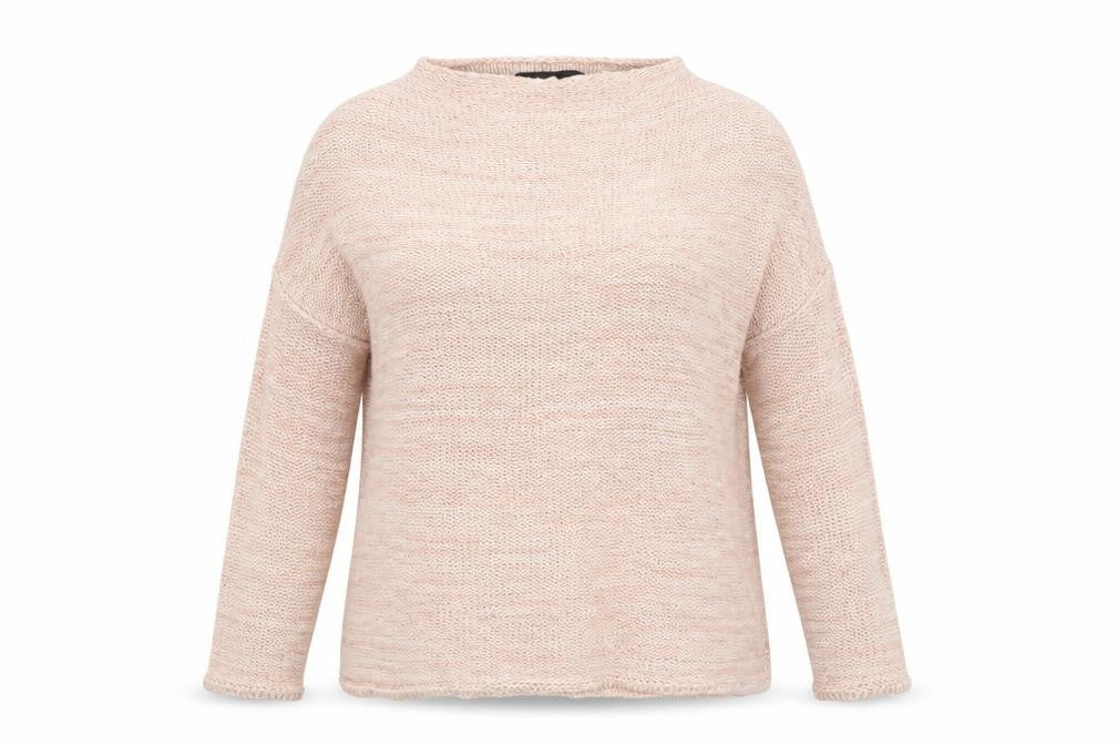 Front view of Atmosphere women’s pink jumper, size UK 6