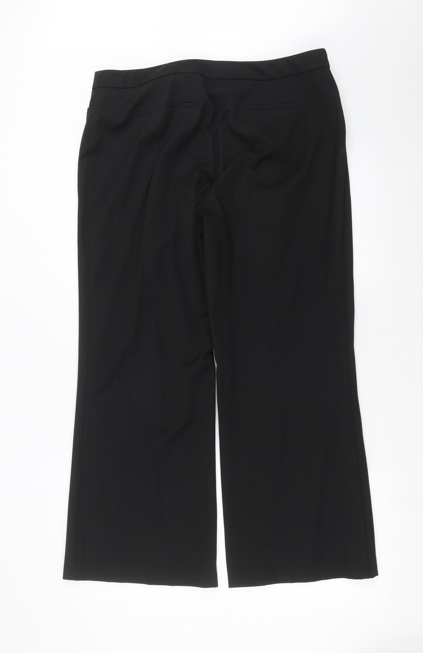 Marks and Spencer Womens Black   Trousers  Size 16 L28 in