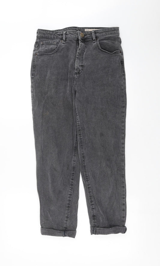ASOS Womens Grey  Denim Mom Jeans Size 28 in L26 in