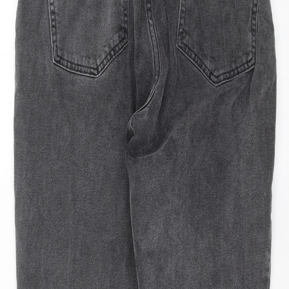 ASOS Womens Grey  Denim Mom Jeans Size 28 in L26 in