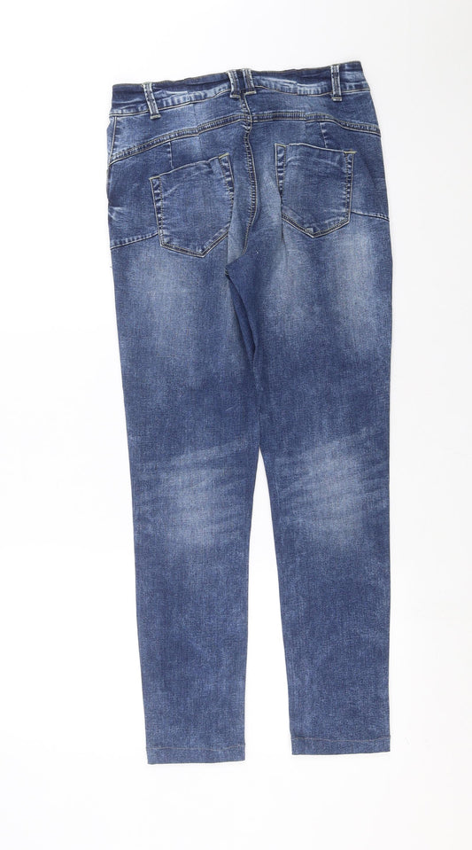 Preworn Womens Blue  Denim Skinny Jeans Size 28 in L27 in