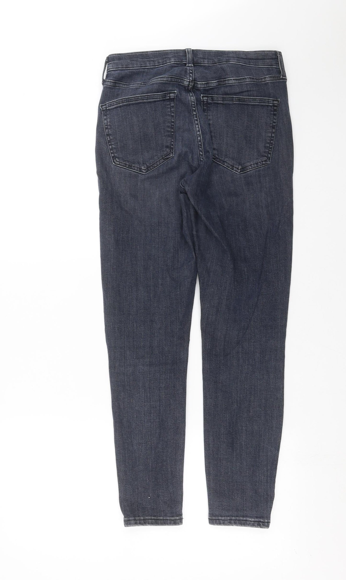 Topshop Womens Grey  Denim Skinny Jeans Size 28 in L26 in