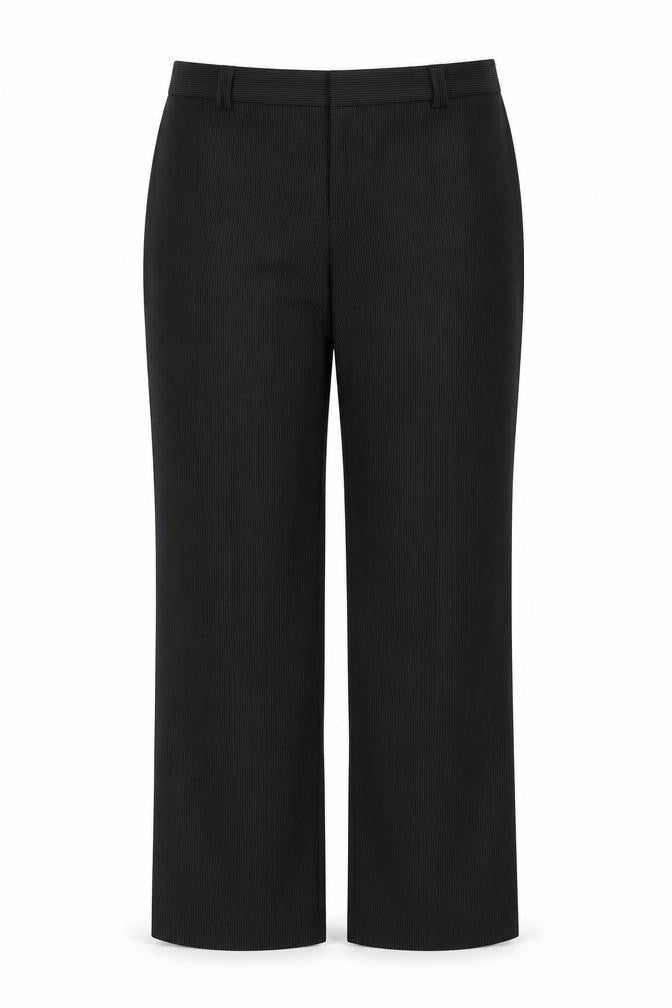 Marks and Spencer Womens Black Striped  Trousers  Size 14 L32 in