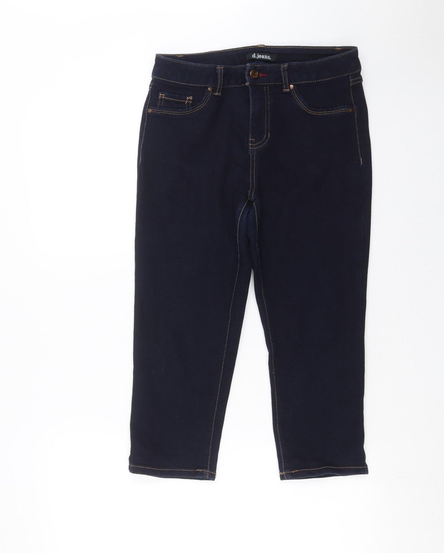 D. Jeans Womens Blue  Denim Cropped Jeans Size 6 L20 in