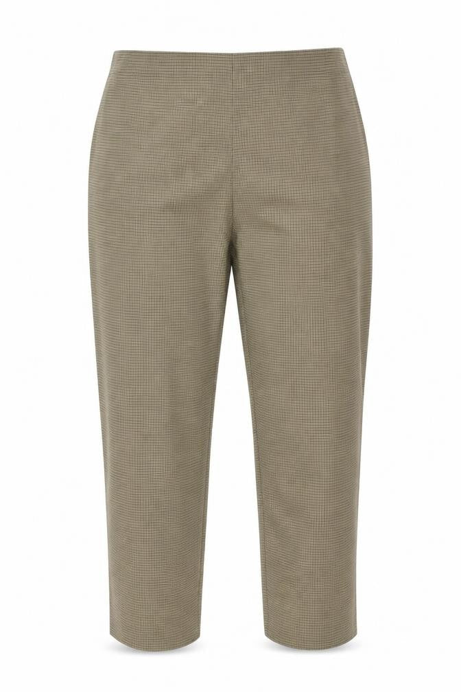 Marks and Spencer Womens Beige Check  Trousers  Size 16 L29 in
