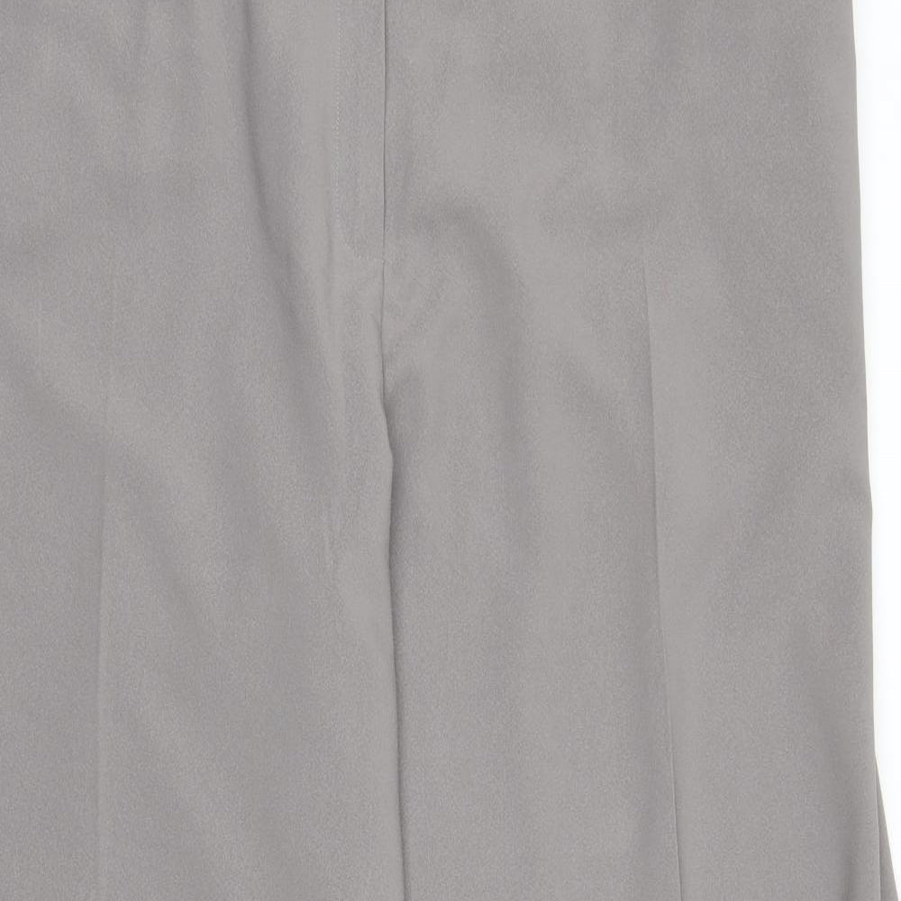 M&S Womens Grey   Trousers  Size 24 L27 in