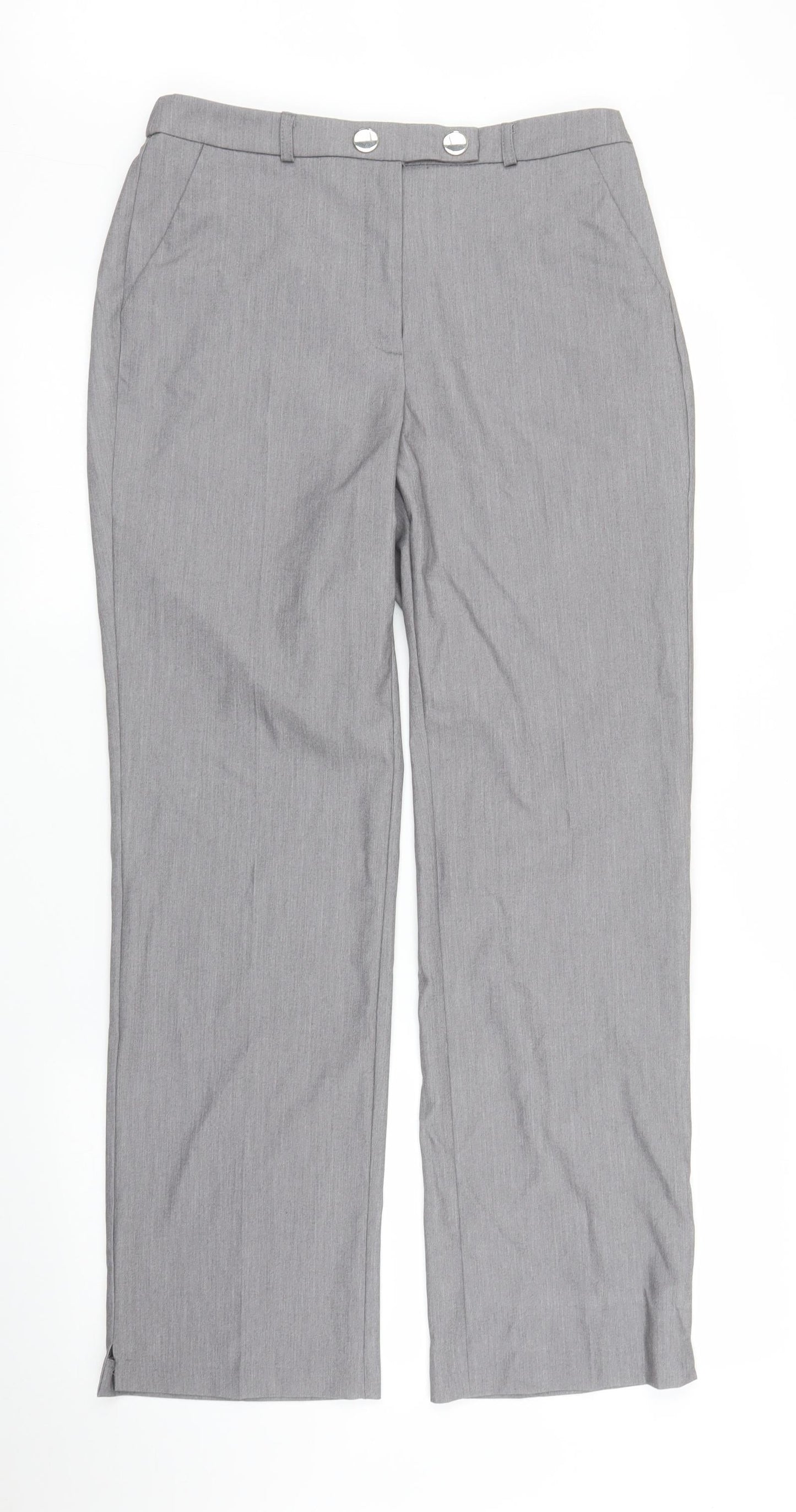 Tailored Womens Grey   Trousers  Size 10 L28 in