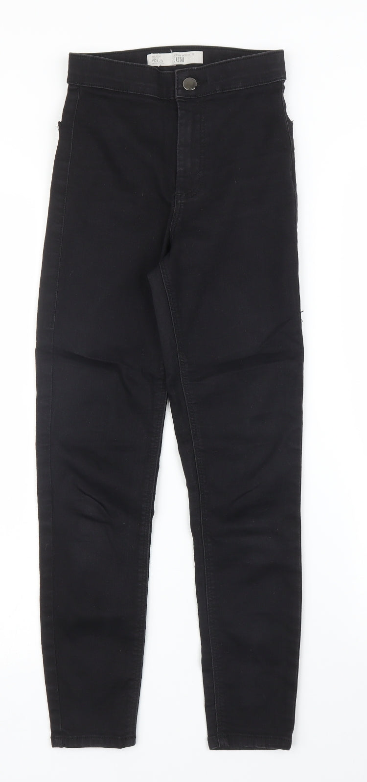 Topshop Womens Black  Denim Skinny Jeans Size XS L23 in