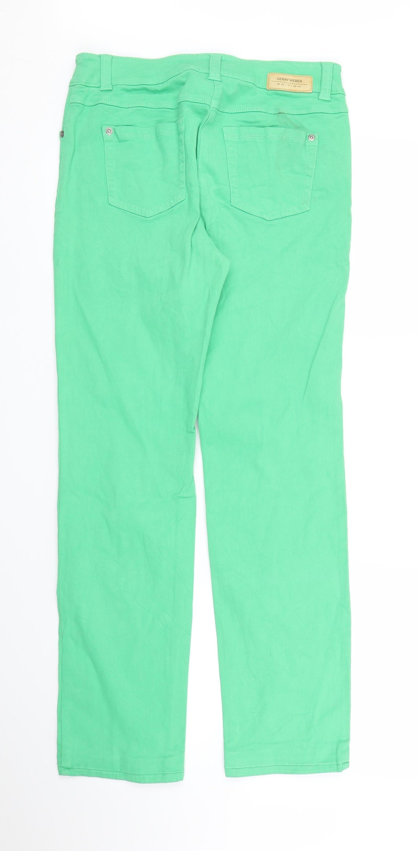 Gerry Weber Womens Green   Carpenter Trousers Size M L27 in