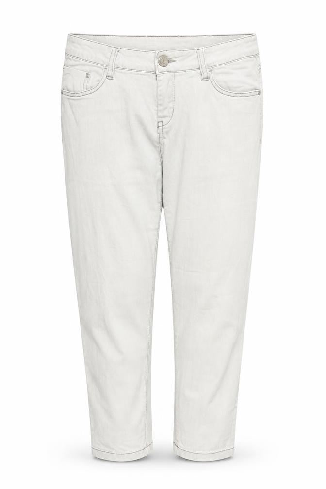 ESMARA Womens Beige  Denim Capri Trousers Size 16 L28 in