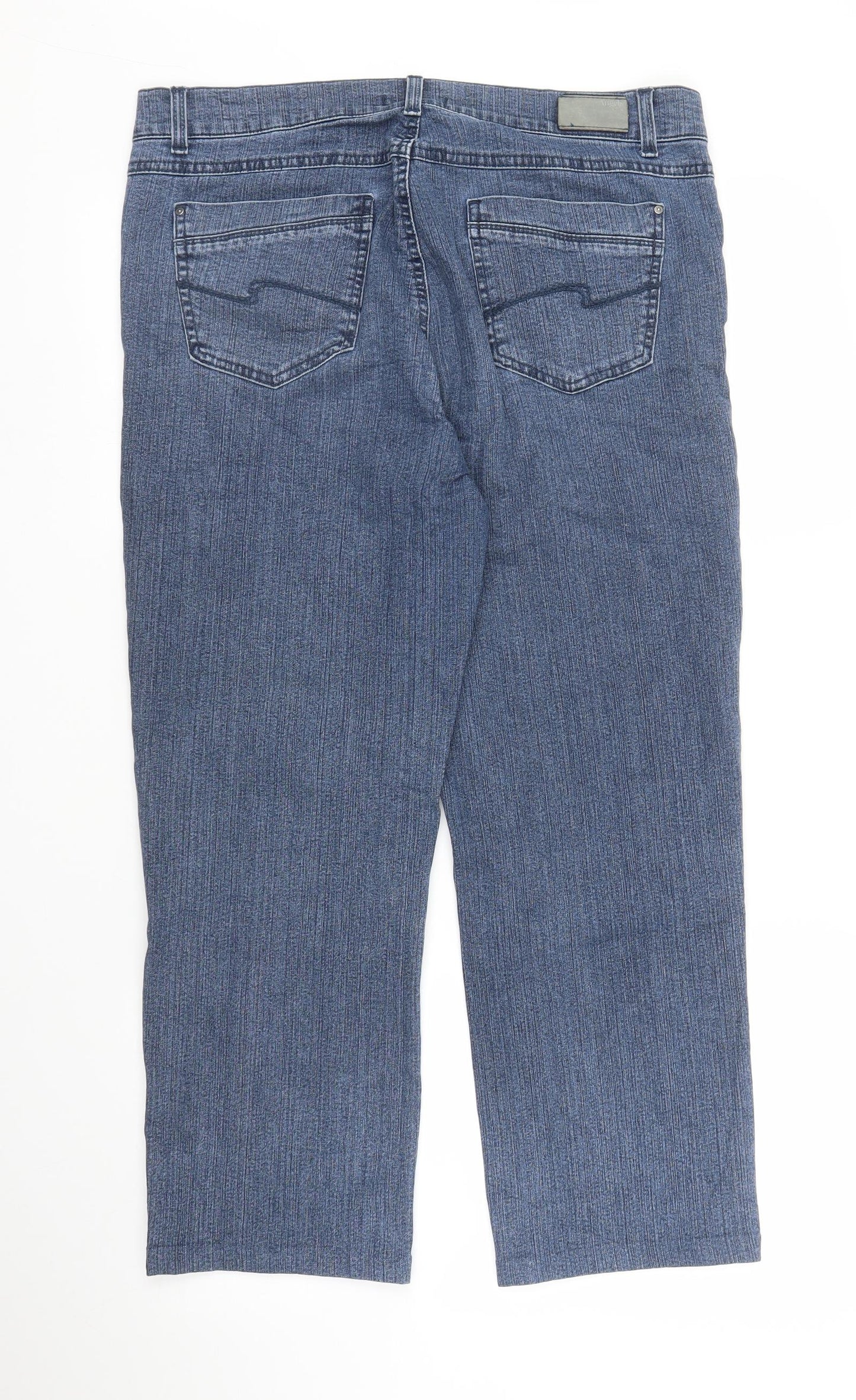 Angels Womens Blue  Denim Capri Jeans Size 34 in L24 in