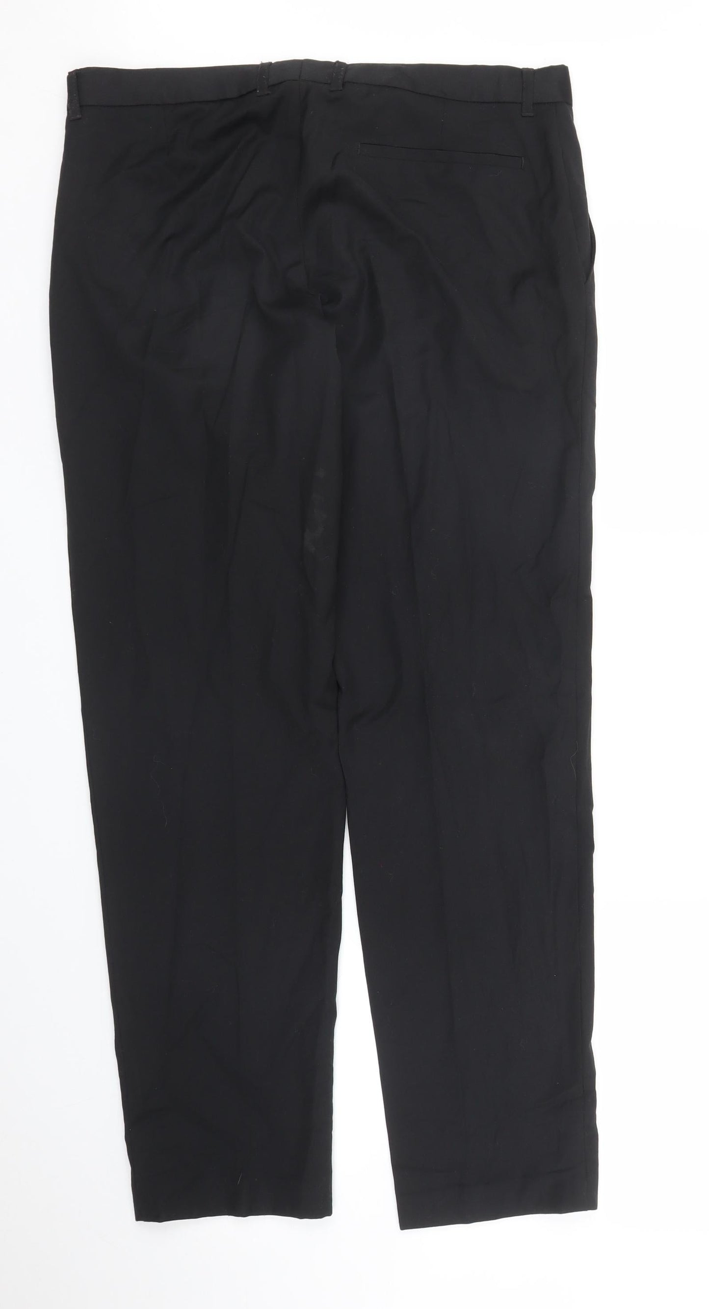 C&A Mens Black   Trousers  Size 34 in L28 in