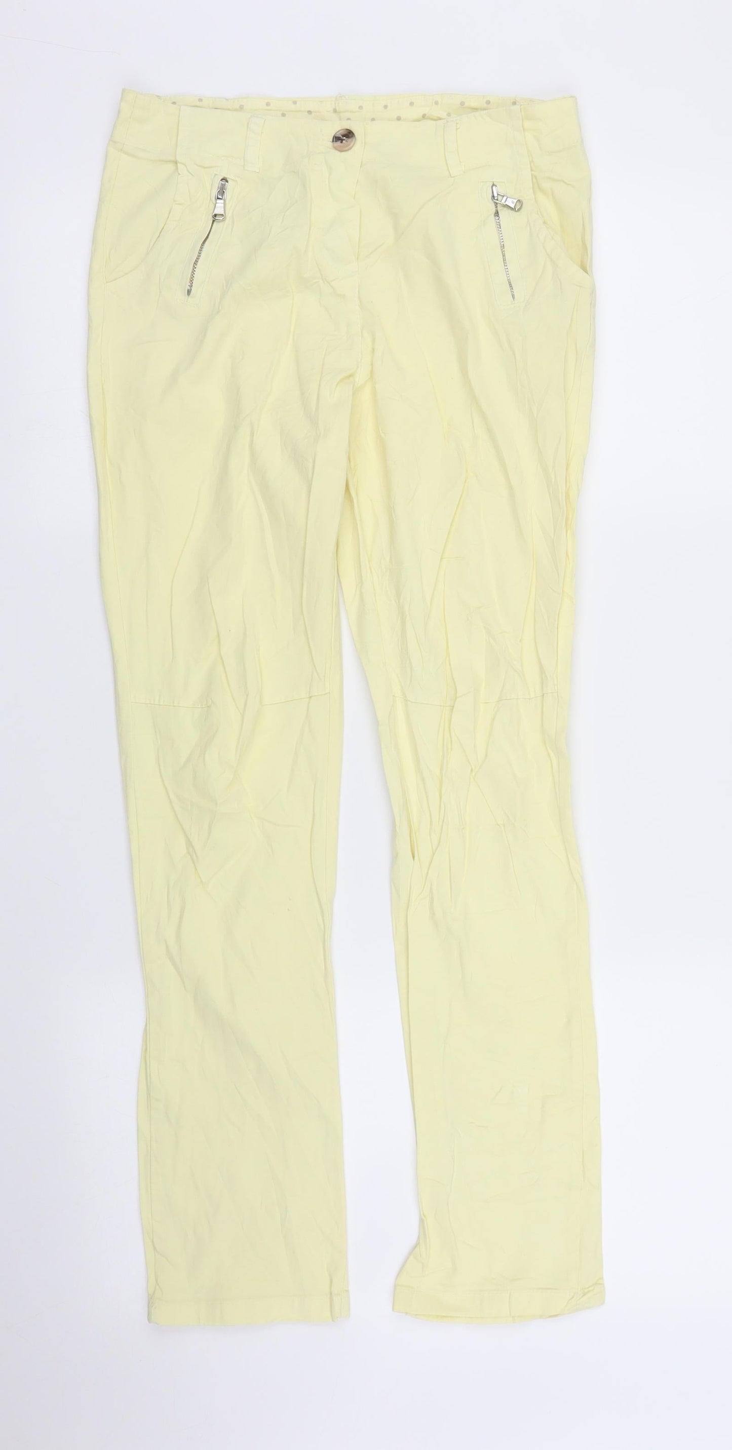 Preworn Womens Yellow   Chino Trousers Size S L26 in