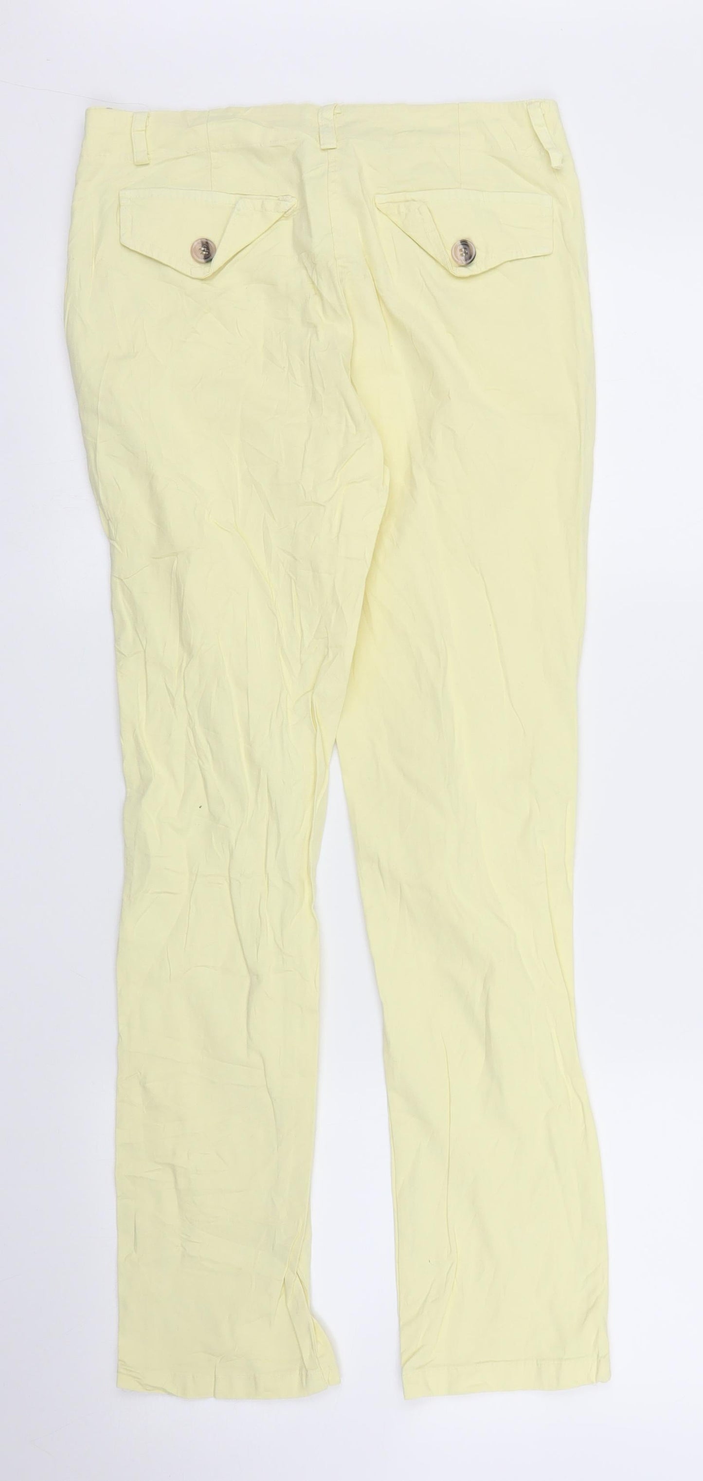 Preworn Womens Yellow   Chino Trousers Size S L26 in