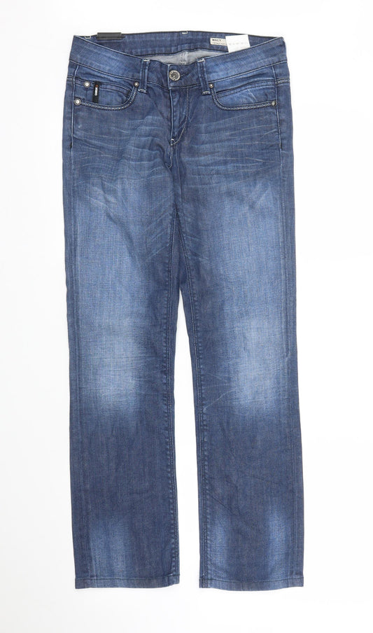 Gracia Womens Blue  Denim Straight Jeans Size 28 in L27 in