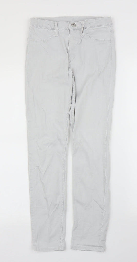 H&M Girls Grey  Denim Skinny Jeans Size 13 Years