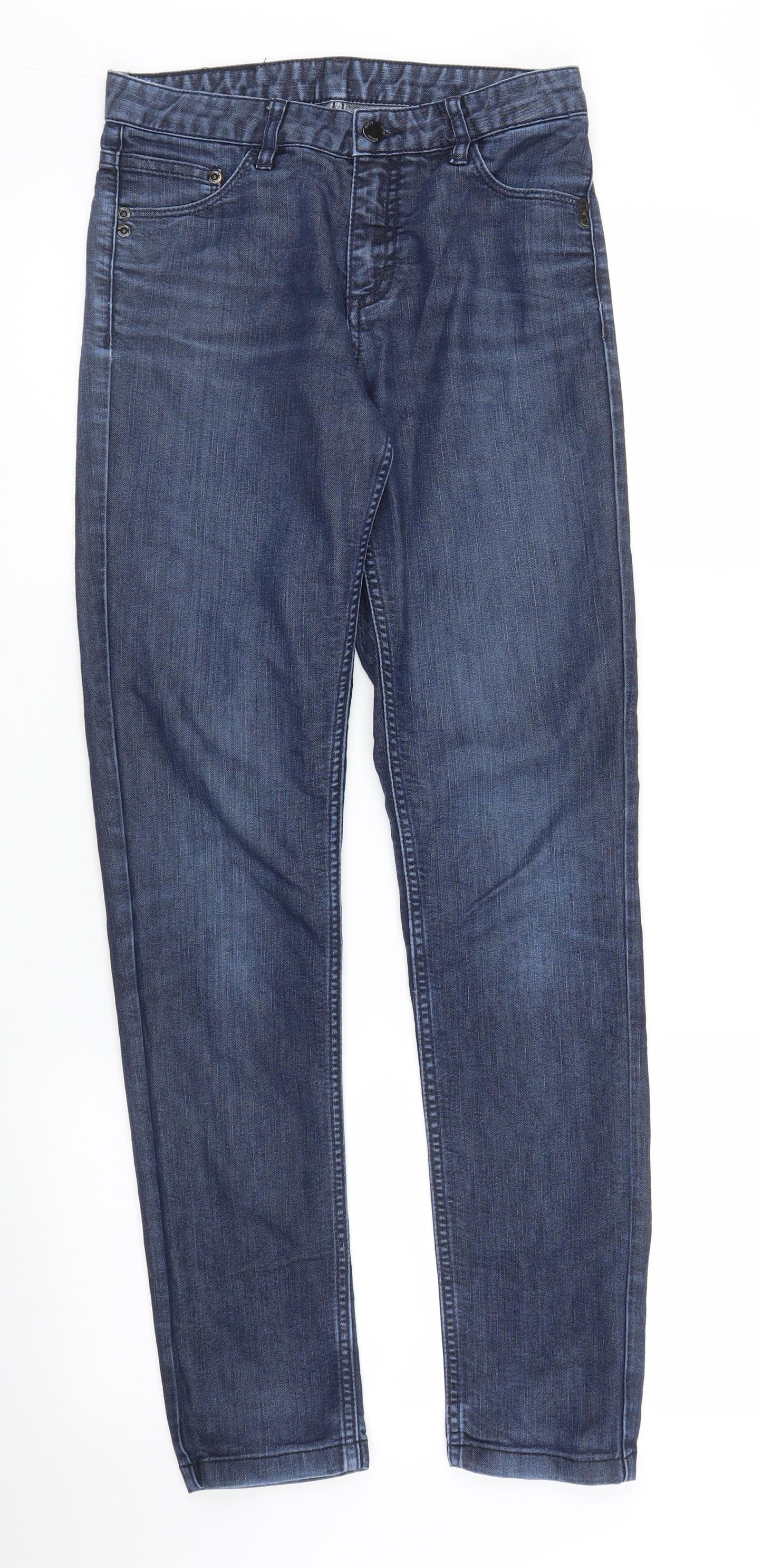 Preworn Womens Blue  Denim Skinny Jeans Size 27 in L34 in