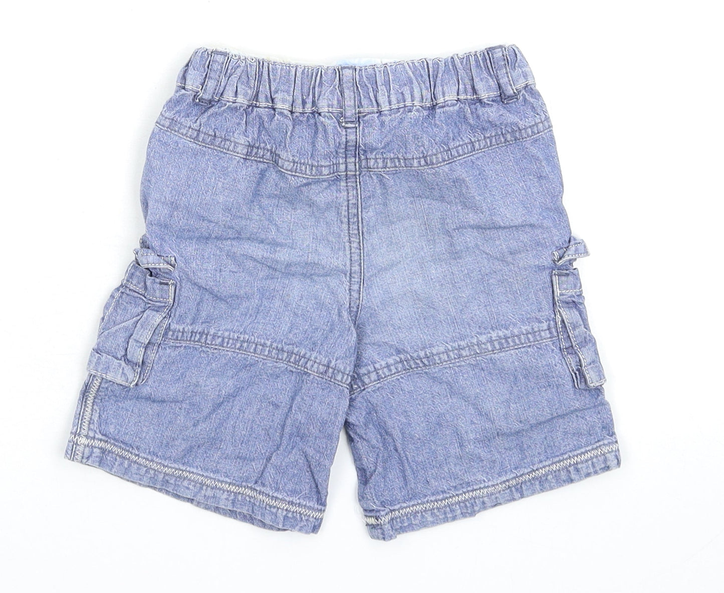 MINIMODE Baby Blue  Denim Cropped Jeans Size 12-18 Months