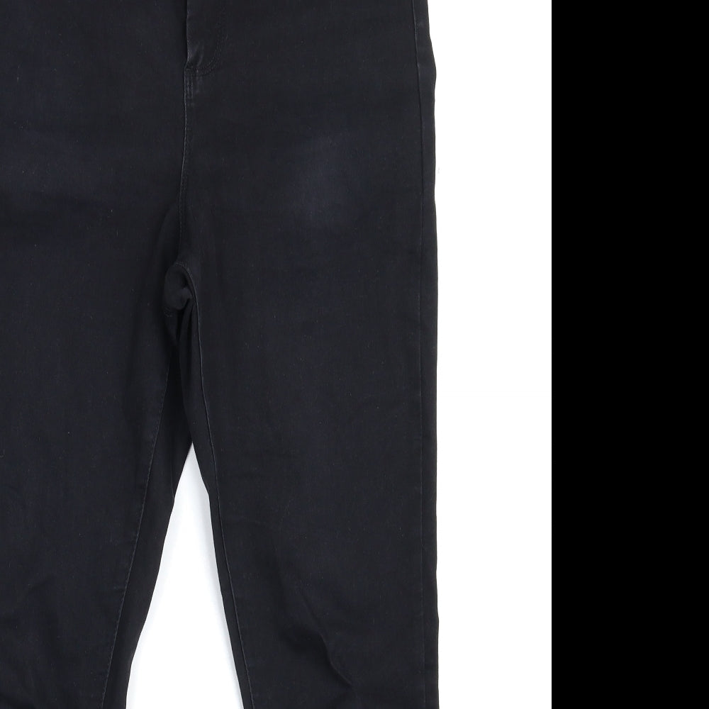 Denim & Co. Womens Black  Denim Skinny Jeans Size 16 L28 in
