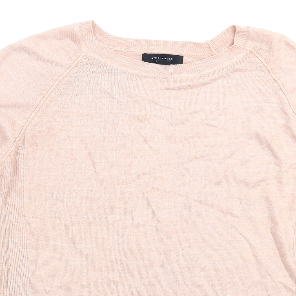 Atmosphere Womens Beige  Knit Pullover Jumper Size 12