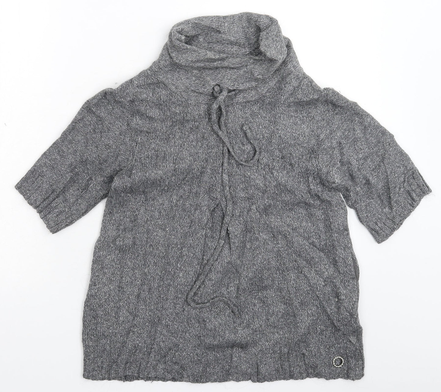 River Island Womens Grey  Knit Pullover Jumper Size 10