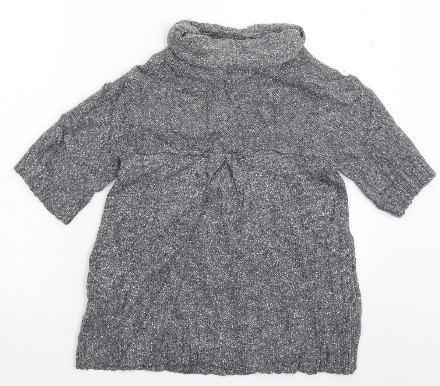 River Island Womens Grey  Knit Pullover Jumper Size 10