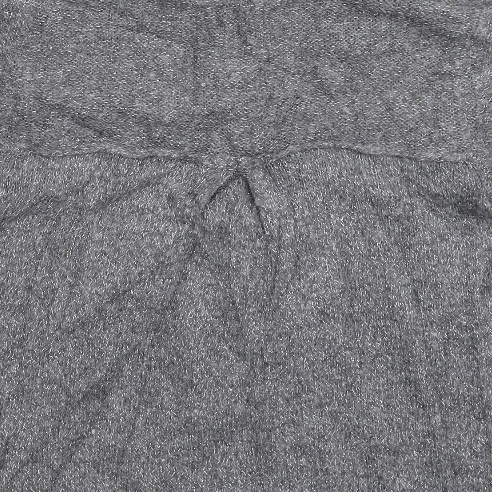 River Island Womens Grey  Knit Pullover Jumper Size 10