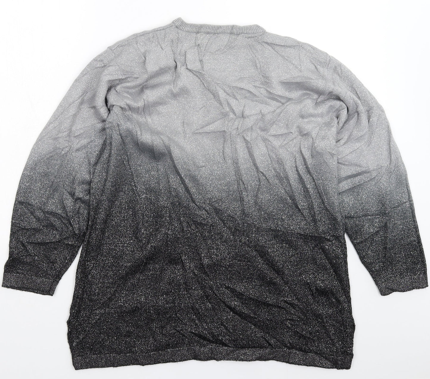 Fay Louise Womens Grey  Knit Pullover Jumper One Size