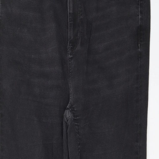 Preworn Womens Black   Straight Jeans Size 18 L27.5 in