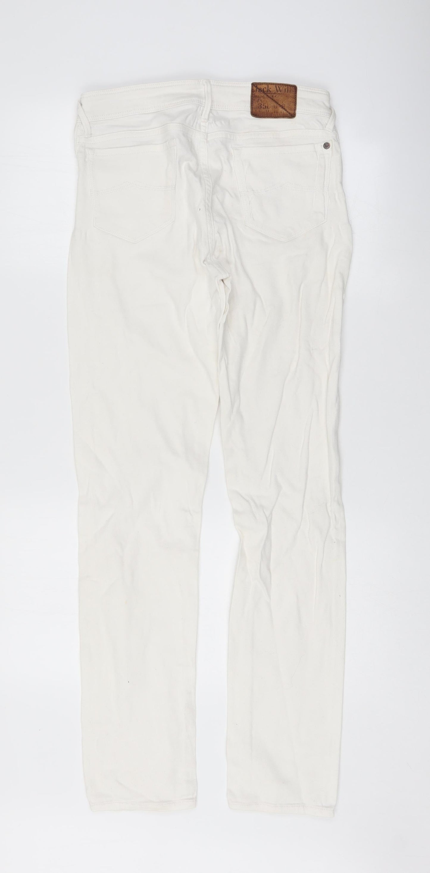 Preworn Womens Silver   Skinny Jeans Size 28 L32 in
