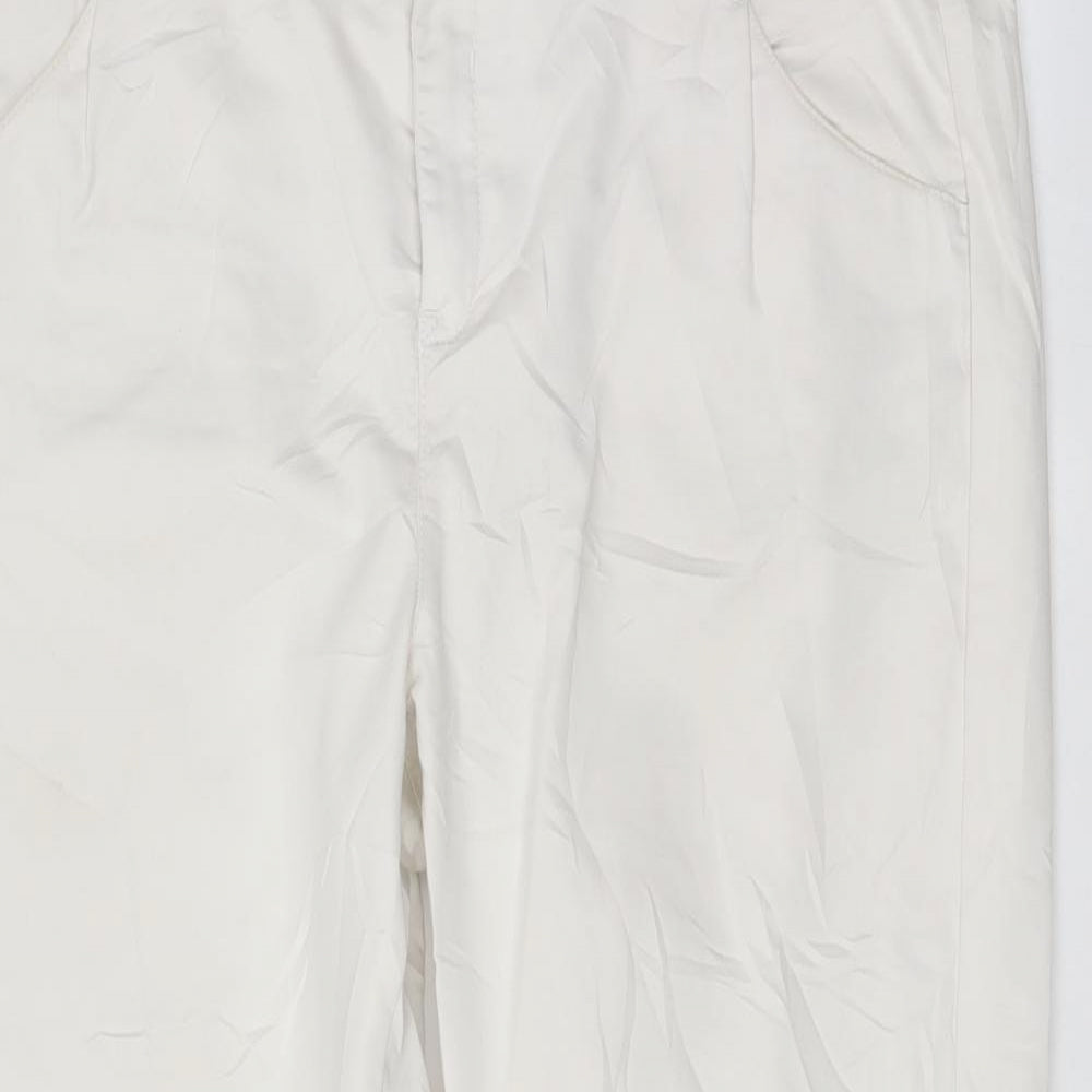 Yessica Womens White   Trousers  Size 37 in L27.5 in