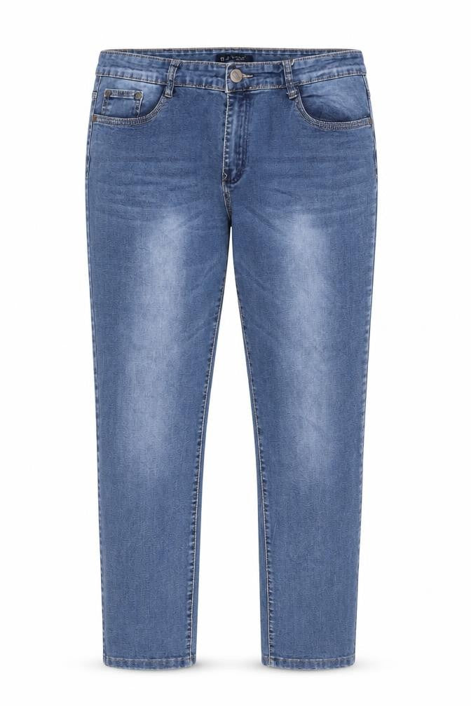 b s fashion Womens Blue   Straight Jeans Size 39 in L30 in