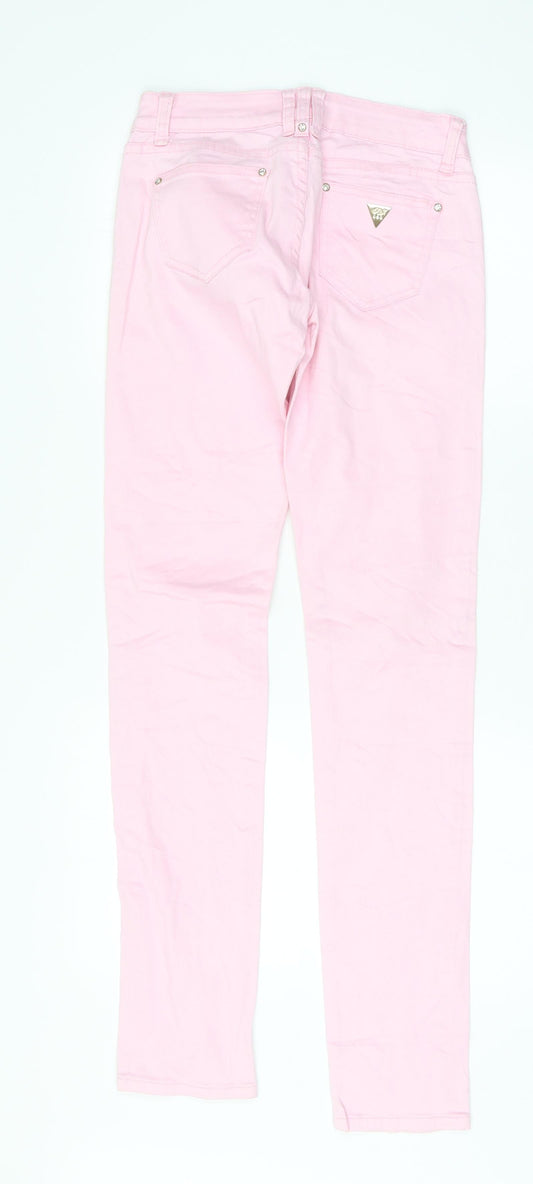 MISS RJ Womens Pink   Skinny Jeans Size 28 L33 in