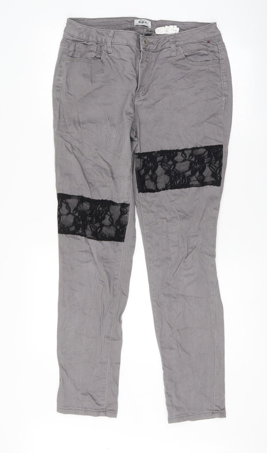 Bpc Womens Grey   Skinny Jeans Size 12 L30 in