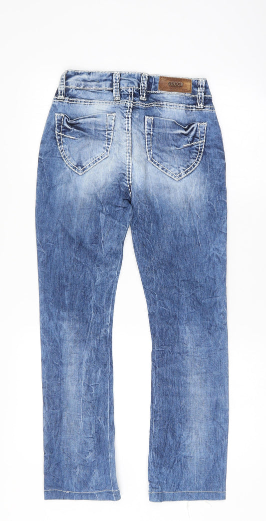 Soccx Womens Blue   Straight Jeans Size 27 L26 in
