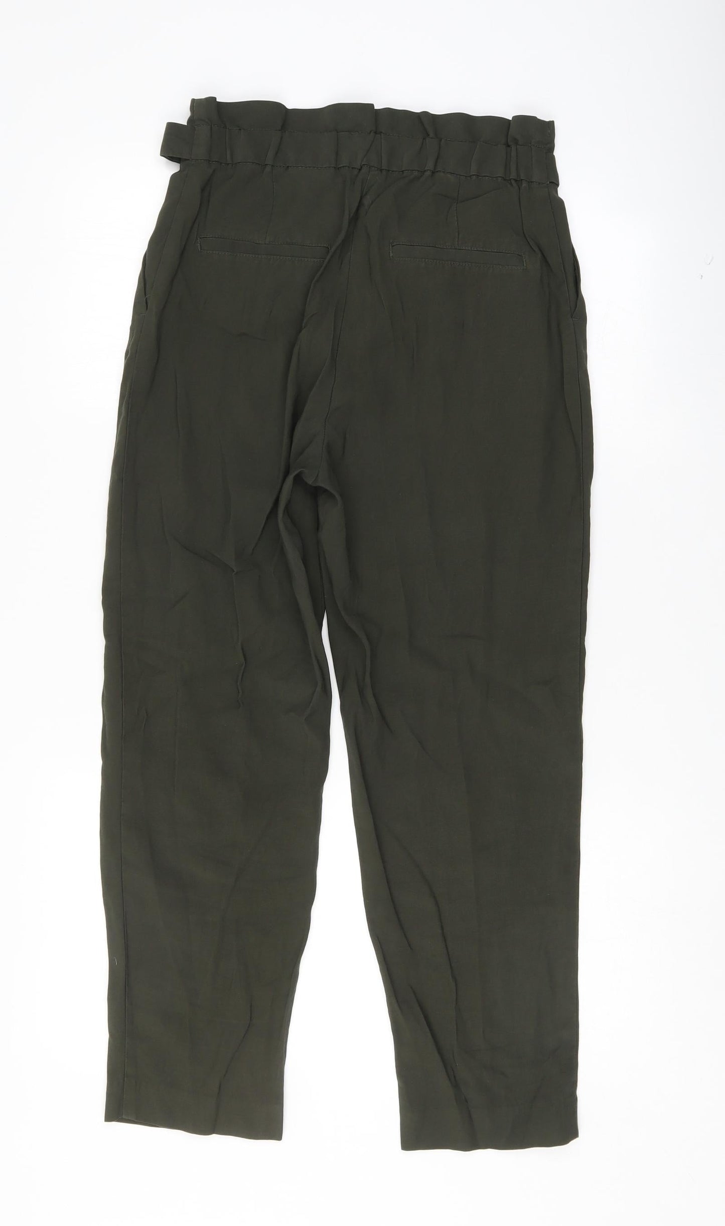 H&M Womens Green   Trousers  Size 8 L25.5 in