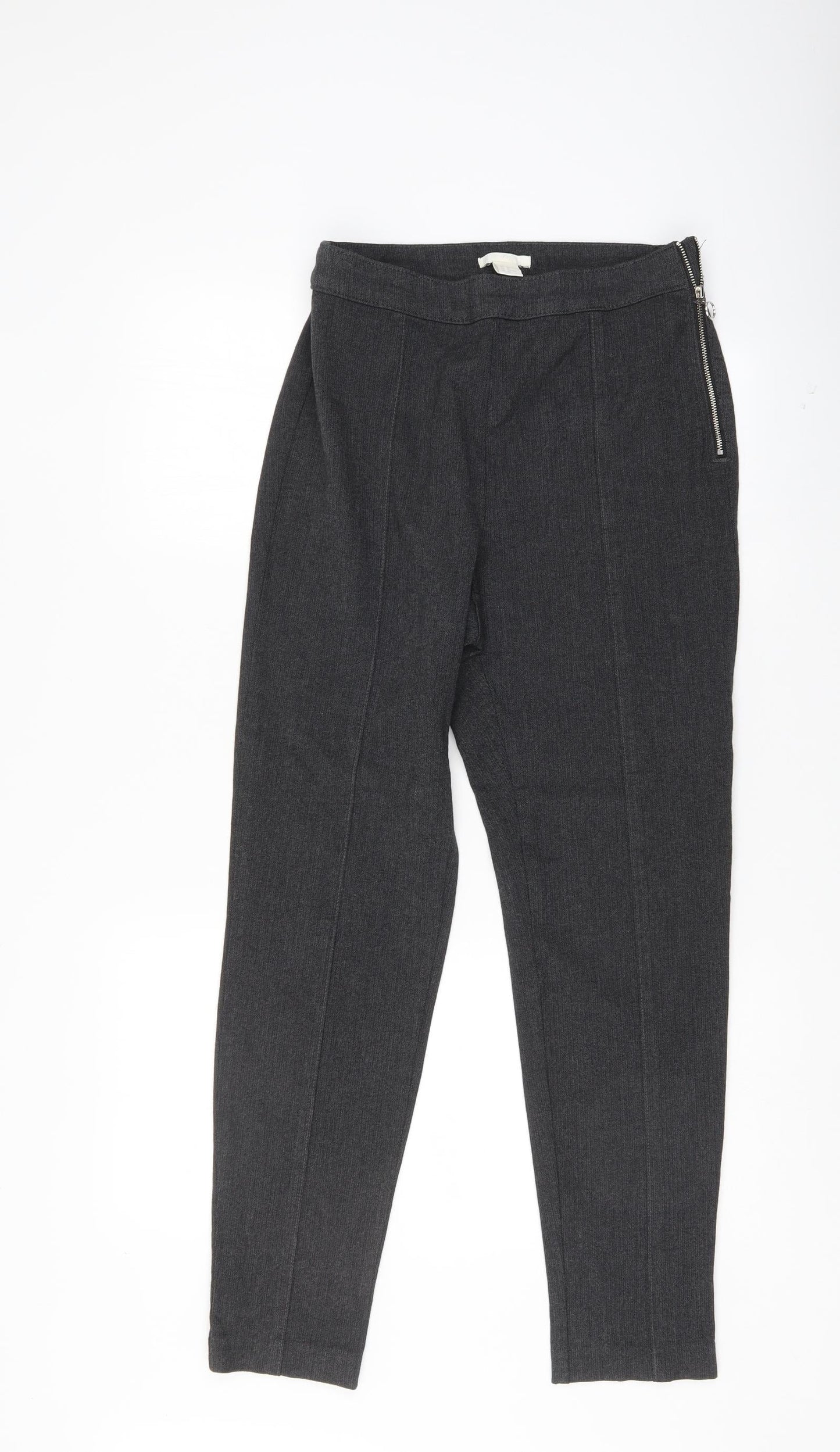 H&M Womens Grey   Trousers  Size 12 L29 in
