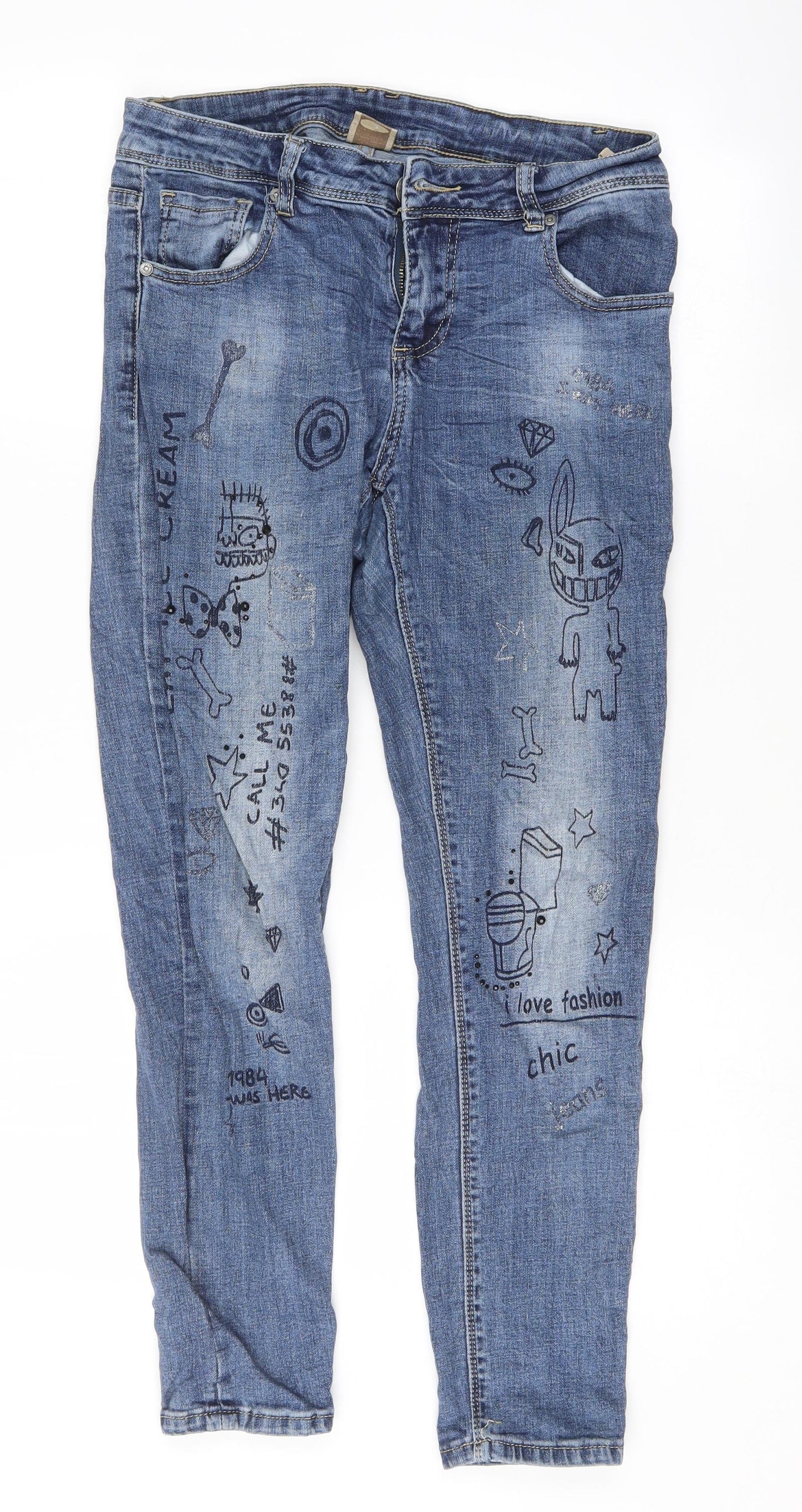 Preworn Womens Blue   Skinny Jeans Size 30 L27 in