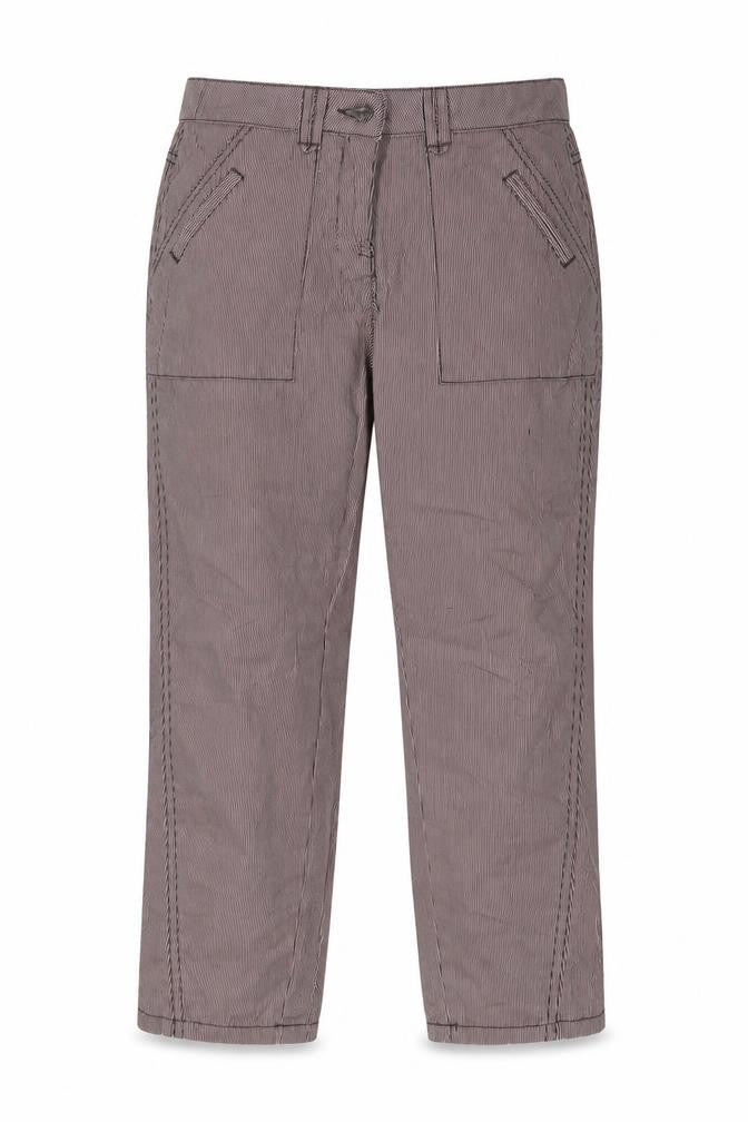 OPUS Womens Brown Striped  Trousers  Size 31 L25 in