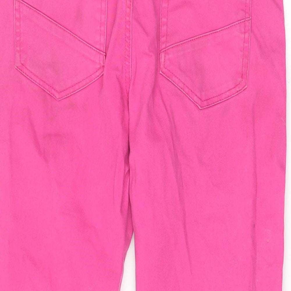 24/7 Womens Pink   Cropped Jeans Size 10 L20 in