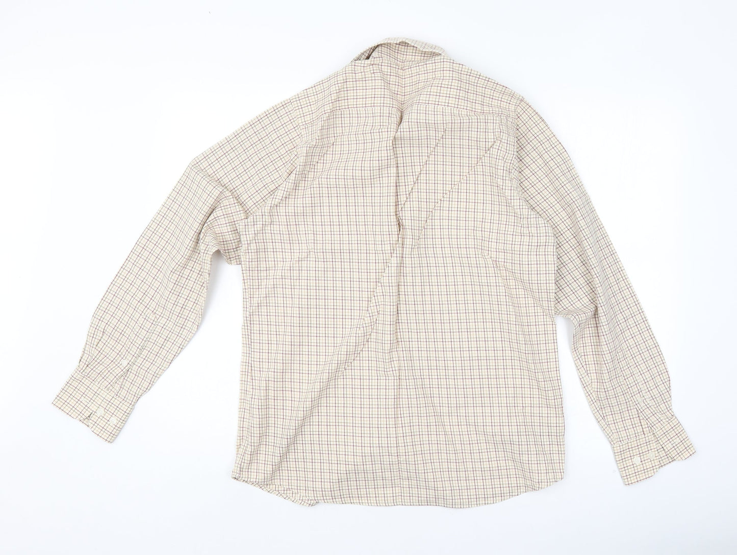 John Lewis Mens Multicoloured Check   Button-Up Size 15