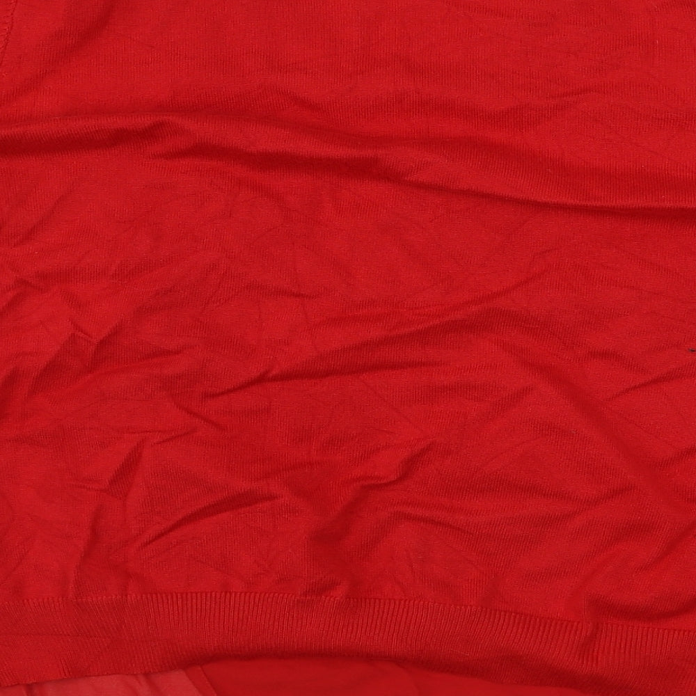 Abollria   Womens Red   Cardigan Jumper Size S