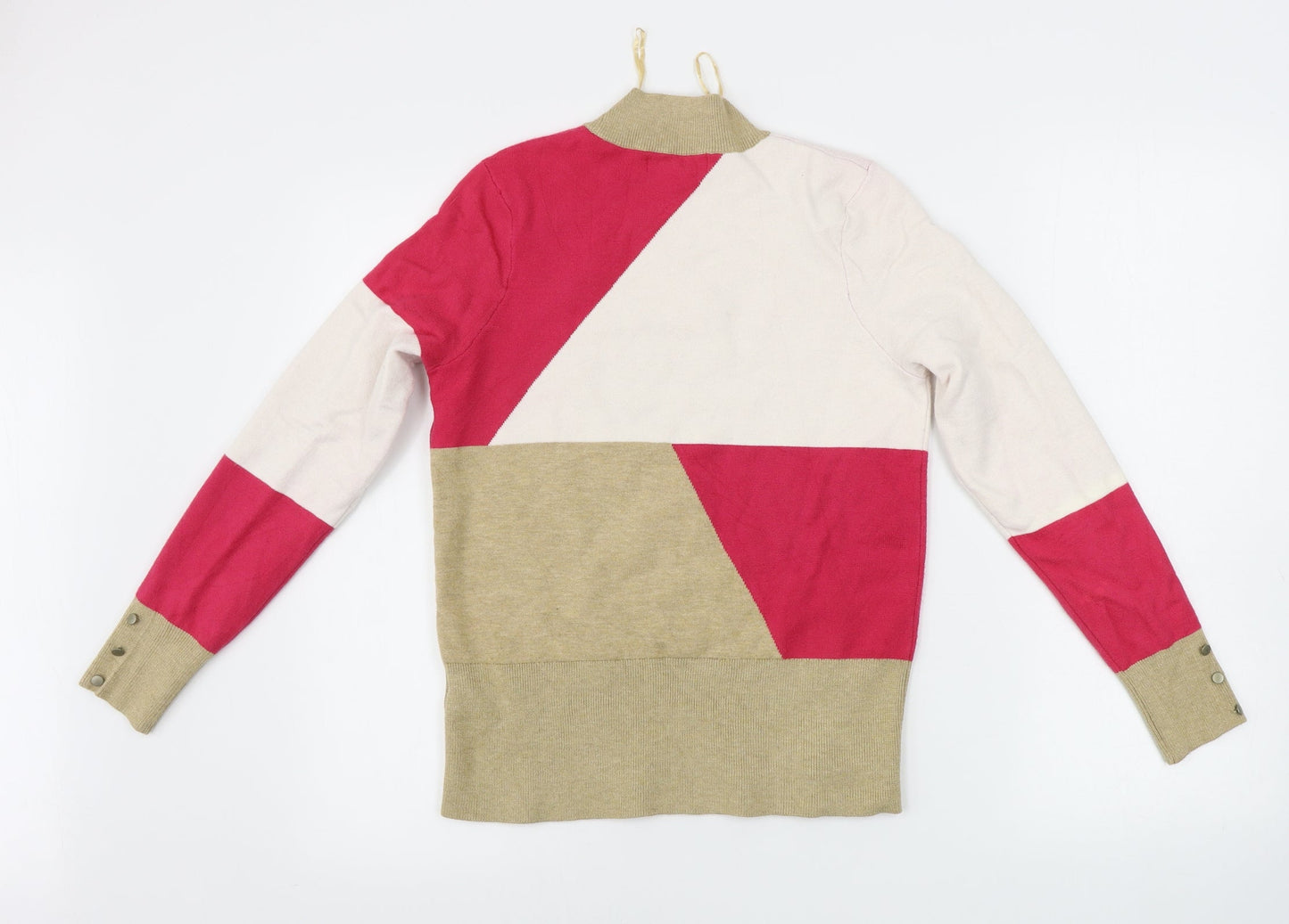 Marks and Spencer  Womens Brown Geometric  Pullover Jumper Size 12