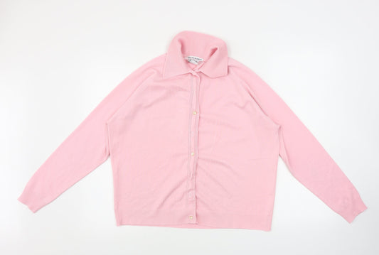 Preworn  Womens Pink   Basic Button-Up Size 18